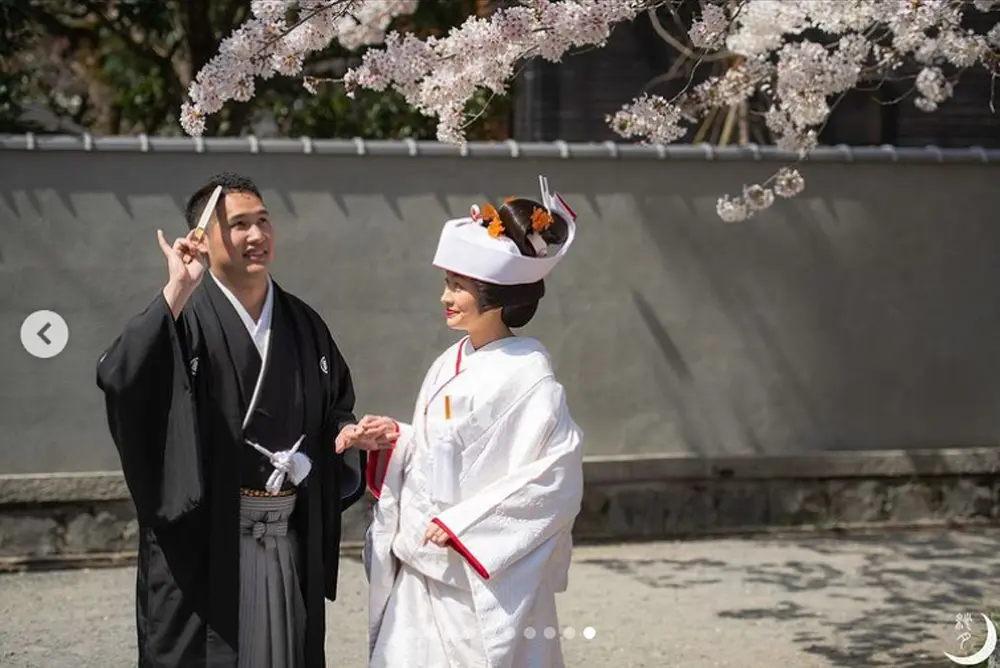 京都祇園甲部の元芸妓・紗月さんの結婚式前撮り