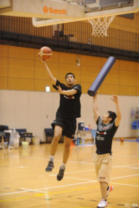 内田雅樂(2017年東アジアバスケットボール選手権大会直前強化合宿)
